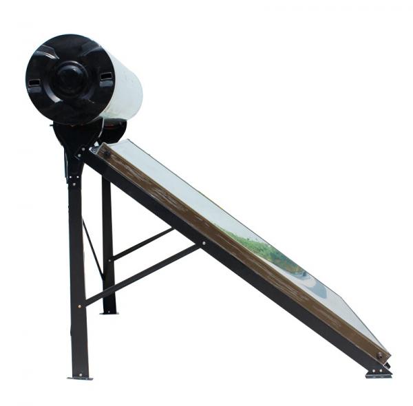 Integrated pressurized flat plate solar water heater